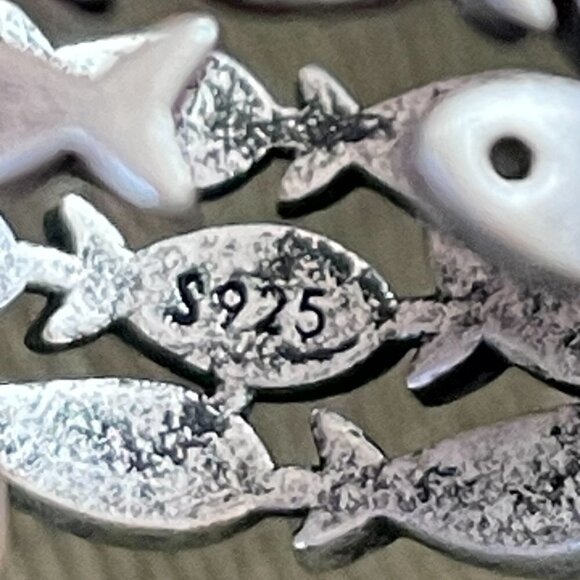 Silver 925 Fish Boho Ring #806 - Picture 10 of 10
